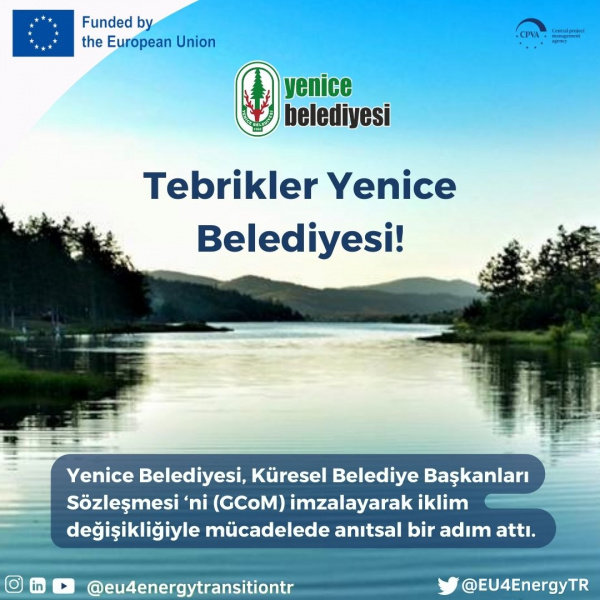 Congratulations to Yenice Municipality!